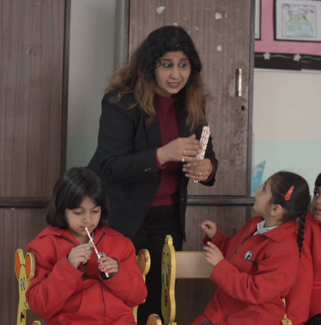 School Counselor and Students